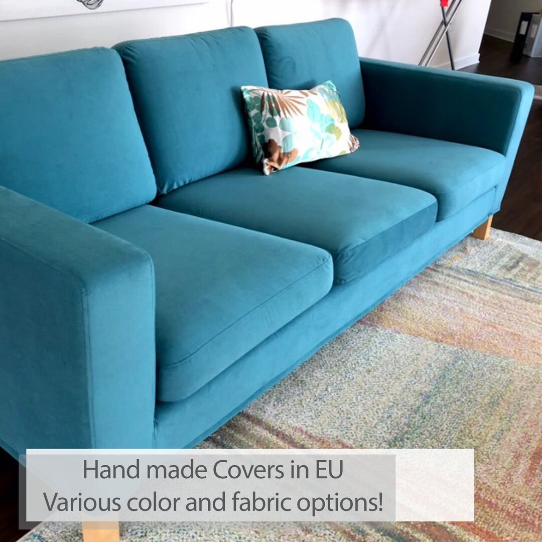 KARLANDA 3seat Sofa BED Cover Slipcover Hand Made With Multiple Color