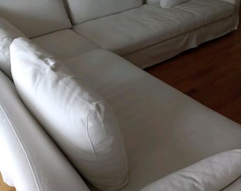 FÄRLÖV 5-Seat Corner Section Cover (3+2/2+3) Hand Made With Multiple Color and Fabric Options - Custom made to fit Farlov Sectional