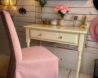 Replacement for HENRIKSDAL (Regular Size) Chair With Long Skirt Hand Made Custom Made Slipcover Multiple Color and Fabric Options