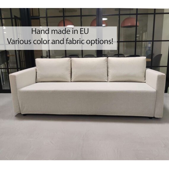 FRIHETEN 3 Seat Sofa Bed Cover Slipcover Hand Made With Etsy