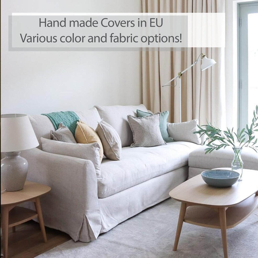 FARLOV 2seat Sofa Cover Slipcover Hand Made With Multiple Color and