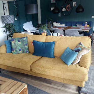 STOCKSUND 3-Seat Sofa Cover Slipcover Hand Made With Multiple Color and Fabric Options - Custom made to fit Stocksund couch model