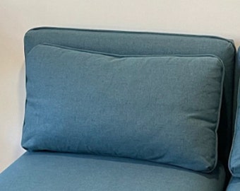Cover for VALLENTUNA Back Cushion 80x46cm Hand Made With Multiple Color and Fabric Options - Custom made to fit Vallentuna model Cushion