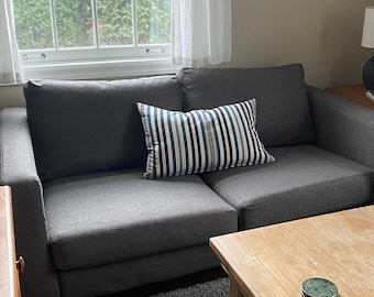 Custom Made Replacement for KARLSTAD 2 Two Seat Sofa Hand Made Karlstad Slipcover Couch Cover With Multiple Color and Fabric Options