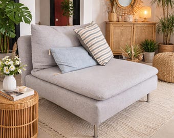 SODERHAMN 1 zitgedeelte hoes fauteuil hoes handgemaakt, NIEUWE STOFFEN Met meerdere kleuropties - Op maat gemaakt Soderhamn-model