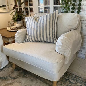 STOCKSUND Armchair Cover Slipcover Hand Made With Multiple Color and Fabric Options - Custom made to fit Stocksund model armchair