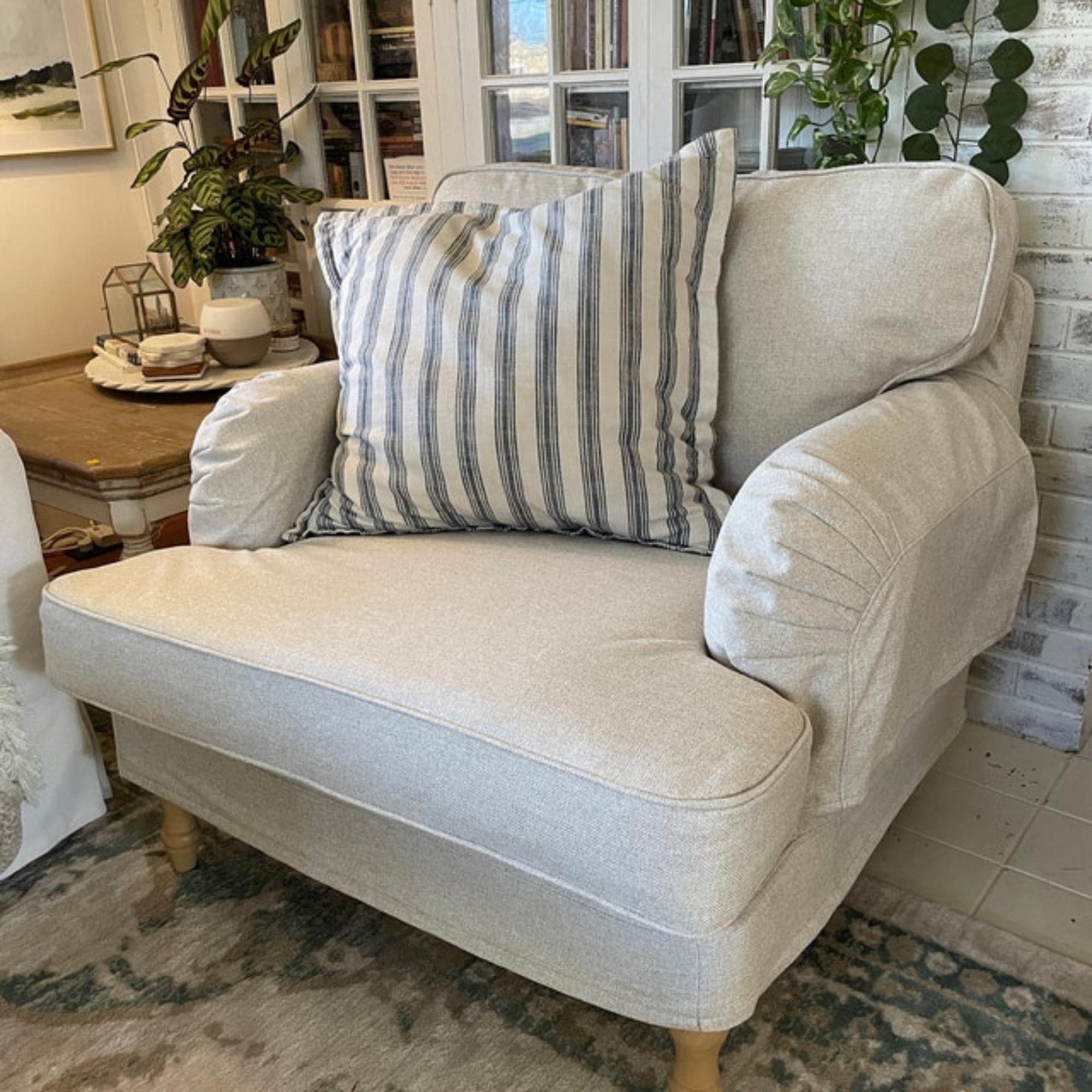 Armchair T Cushion Slipcover Etsy