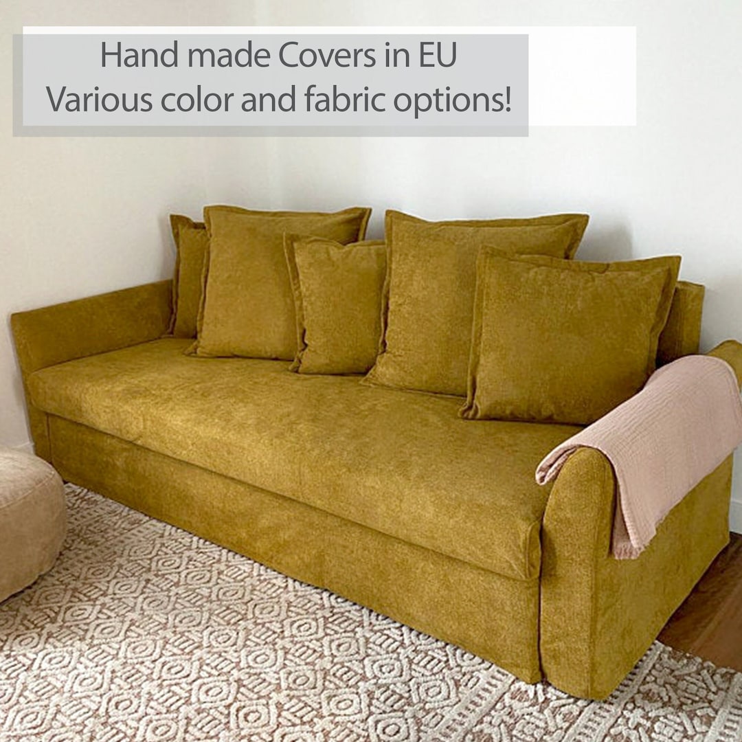 HOLMSUND 3seat Sofa Bed Cover Slipcover Hand Made With Multiple Color