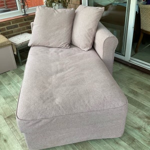 GRONLID Chaise Longue Cover With or Without Armrest Slipcover Multiple Color and Fabric Options - Custom made to fit GRONLID