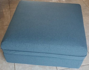 Cover for VALLENTUNA Seat Module With Storage 80x80cm Hand Made With Multiple Color and Fabric Options - Custom made to fit Vallentuna Model