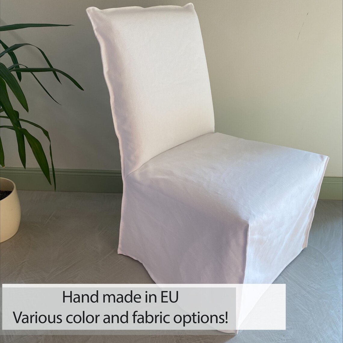 HENRIKSDAL regular Size Chair Cover With French Seams Long Etsy