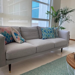 NORSBORG 3-Seat Sofa Cover With Without Armrests Slipcover Hand Made With Multiple Color and Fabric Options - Custom made fit Norsborg