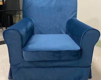 JENNYLUND Armchair Cover Slipcover Hand Made With Multiple Color and Fabric Options - Custom made to fit Ektorp Jennylund armchair