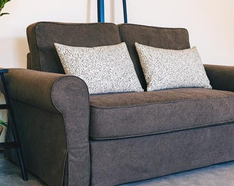 BACKABRO 2-Seat Sofa Bed Cover, Hand Made, NEW FABRICS With Multiple Color Options - Custom made to fit Backabro Couch Model
