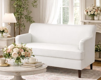 ROCKSJÖN 2-Seat Sofa Cover, Slipcover Hand Made With Multiple Color and Fabric Options - Custom made to fit your Rocksjon 2 seat Couch Model