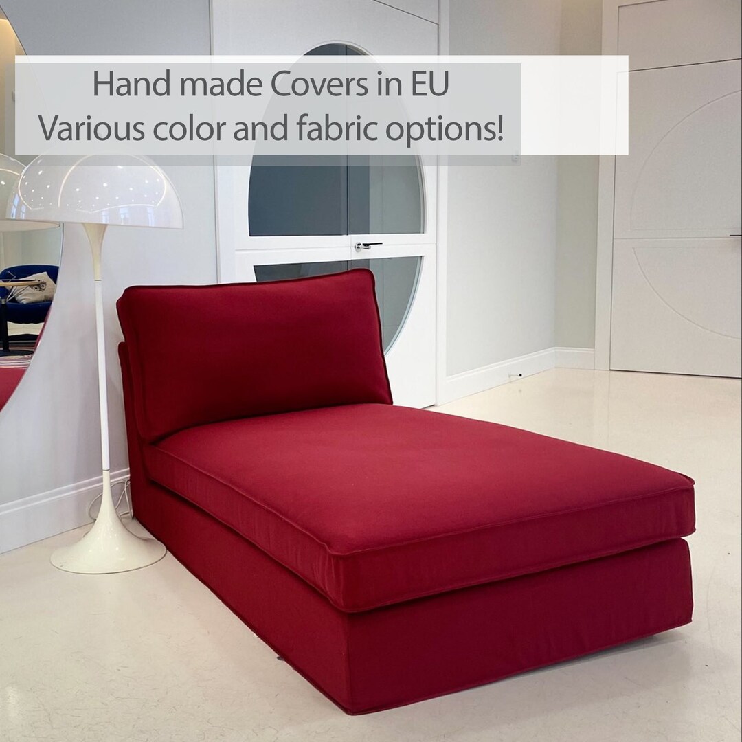 KIVIK Chaise Longue Cover Slipcover Hand Made With Multiple Color and Fabric Options Custom Made