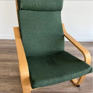 POANG Armchair Cover Slipcover Hand Made With Multiple Color and Fabric Options - Custom made to fit Poang chair