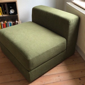 JATTEBO 1 Seat module Cover Slipcover Hand Made Multiple Color and Fabric Options - Custom made to fit JÄTTEBO model 1 seat module