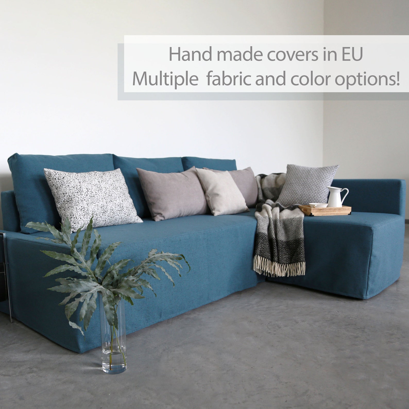 FRIHETEN Corner Sofa Bed Cover Slipcover Hand Made With Etsy