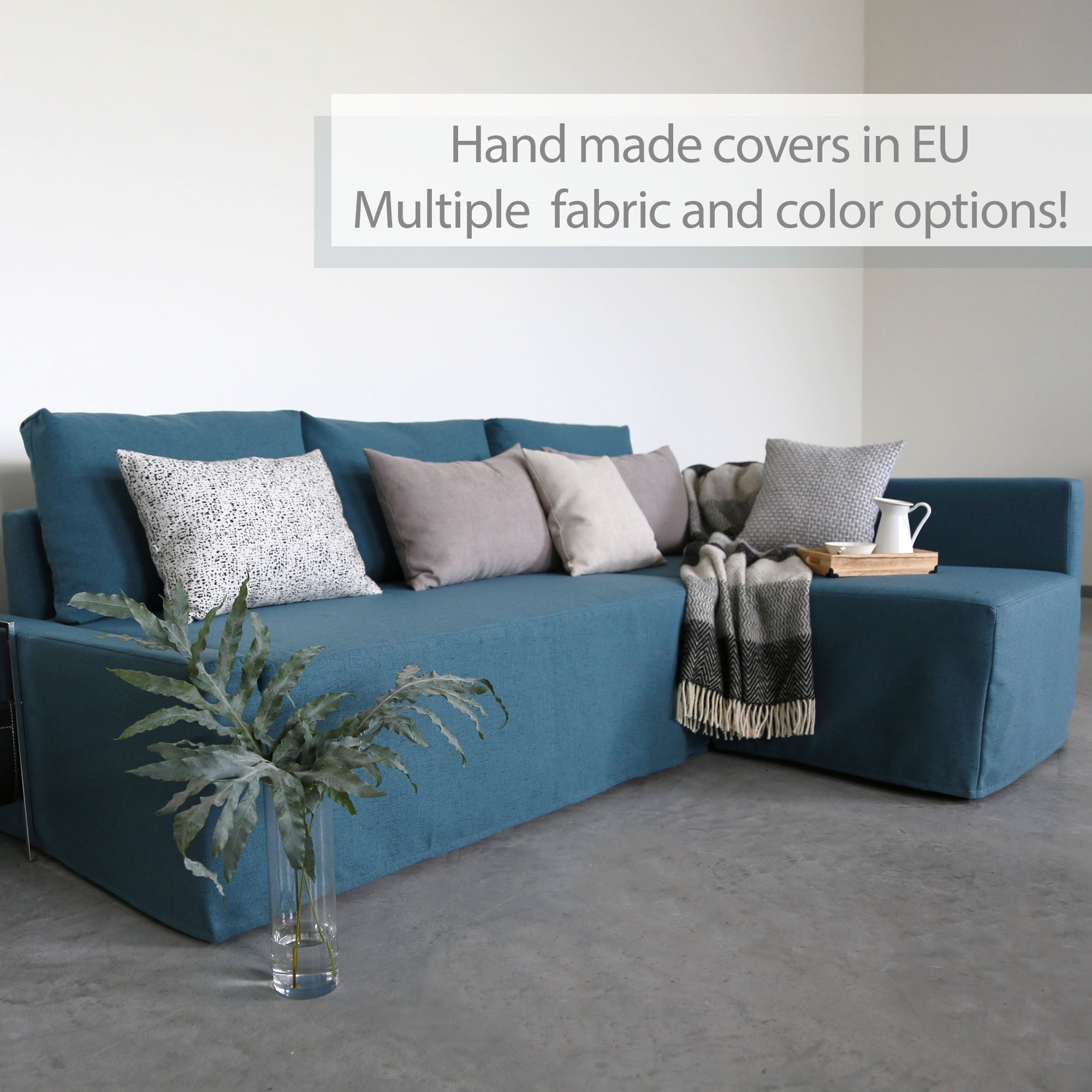 FRIHETEN Corner Sofa Bed Cover Slipcover Hand Made With Etsy UK