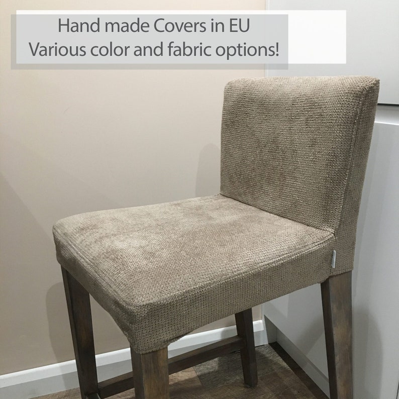 HENRIKSDAL Bar Stool Chair Cover Slipcover Hand Made With - Etsy
