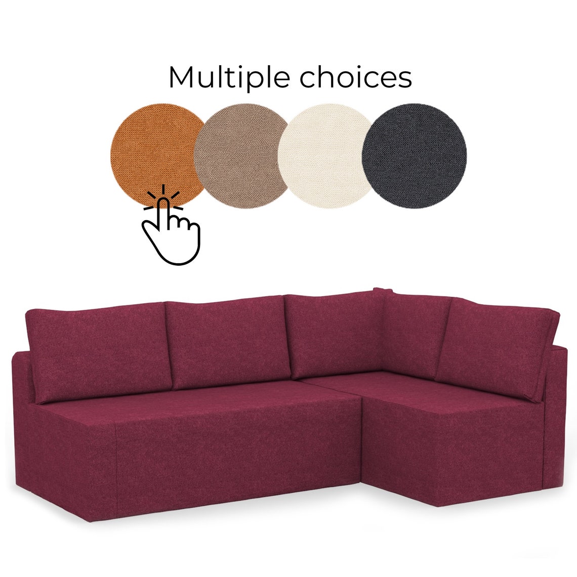 FRIHETEN Corner Sofa Bed Cover With 5 Cushions Hand Made With Etsy