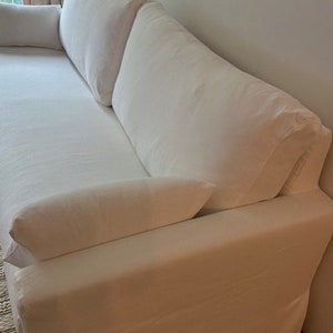 HYLTARP 2-Seat Sofa BED Cover Slipcover Hand Made With Multiple Color and Fabric Options - Custom made to fit Hyltarp sleeper sofa model