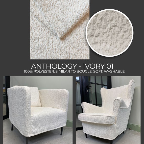 HENRIKSDAL large Size Chair Cover in Similar to Boucle Fabric Custom Made to Fit LARGE Size Henriksdal Model Chair Etsy