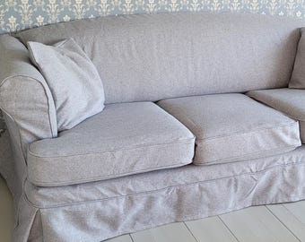SUNDBORN 2 Seat Sofa Bed Cover Slipcover Hand Made With Multiple Color and Fabric Options - Custom made to fit Sundborn model
