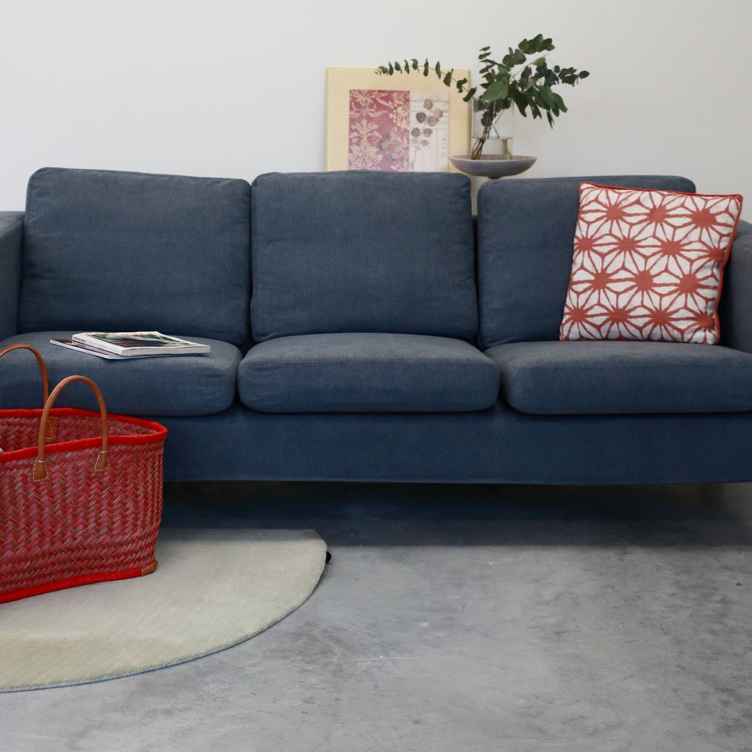 KARLANDA 3-seat Sofa Cover Slipcover Hand Made With Multiple