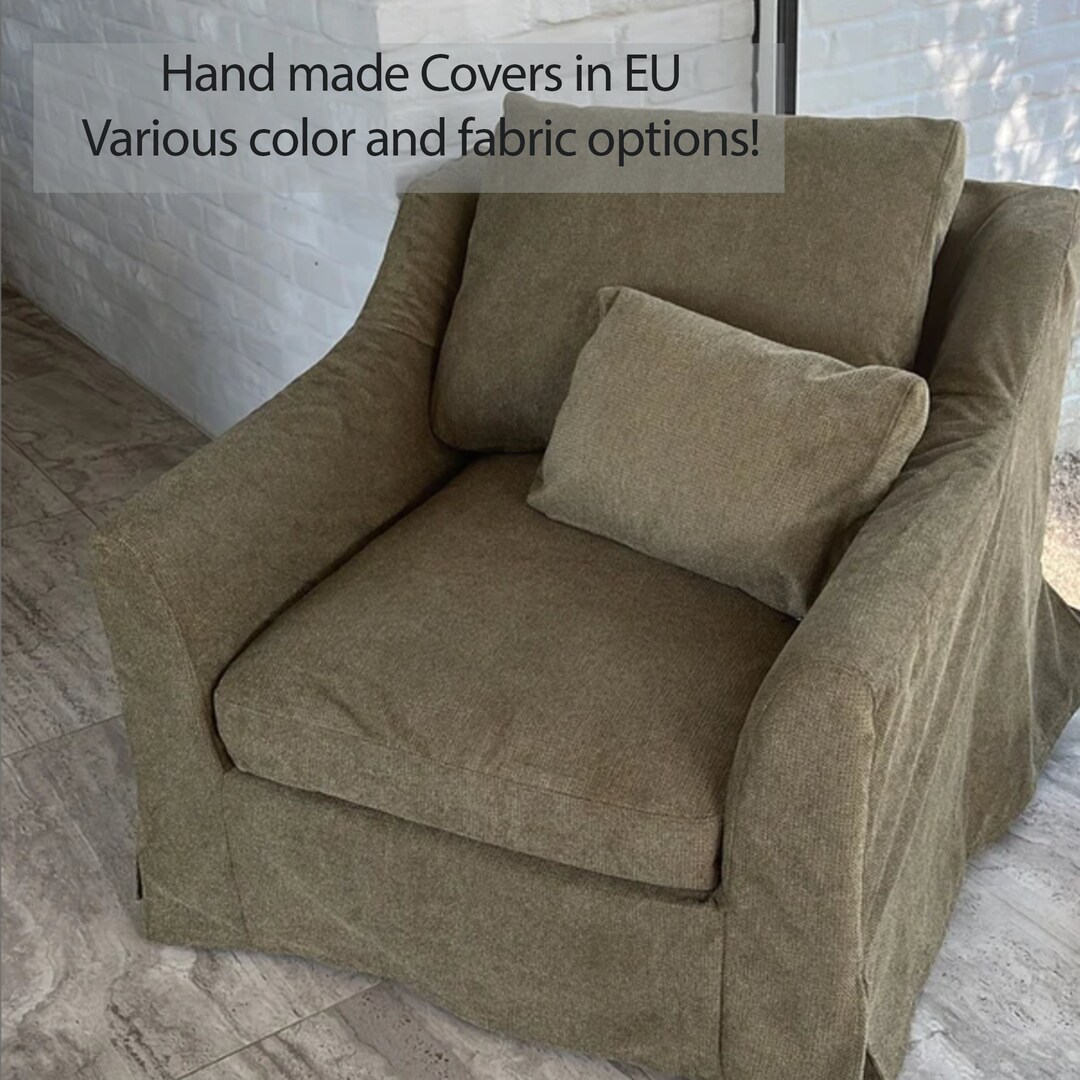 FARLOV Armchair Cover Slipcover Hand Made With Multiple Color and