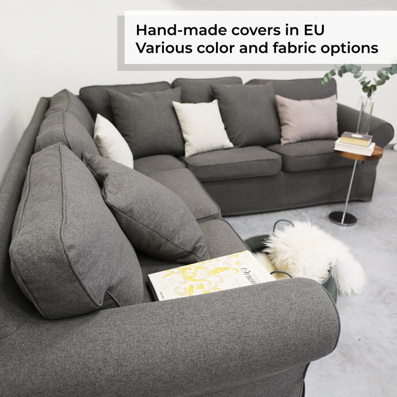 EKTORP Corner Sofa 22 Cover Slipcover Hand Made With Multiple Etsy