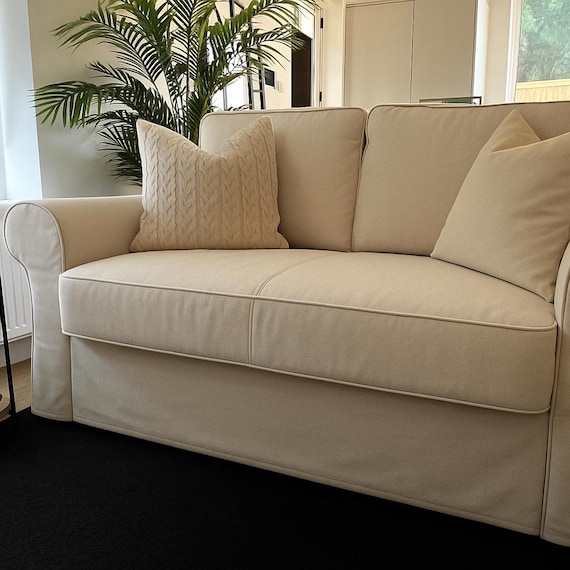 BACKABRO 2-Sitzer Sofa Bettbezug, Sofabezug Handgemacht mit Mehreren Farb- und Stoffoptionen - Passgenau für das Backabro Couch Modell