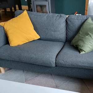 PARUP 3-Seat Sofa Cover Slipcover Hand Made With Multiple Color and Fabric Options - Custom made to fit Parup couch
