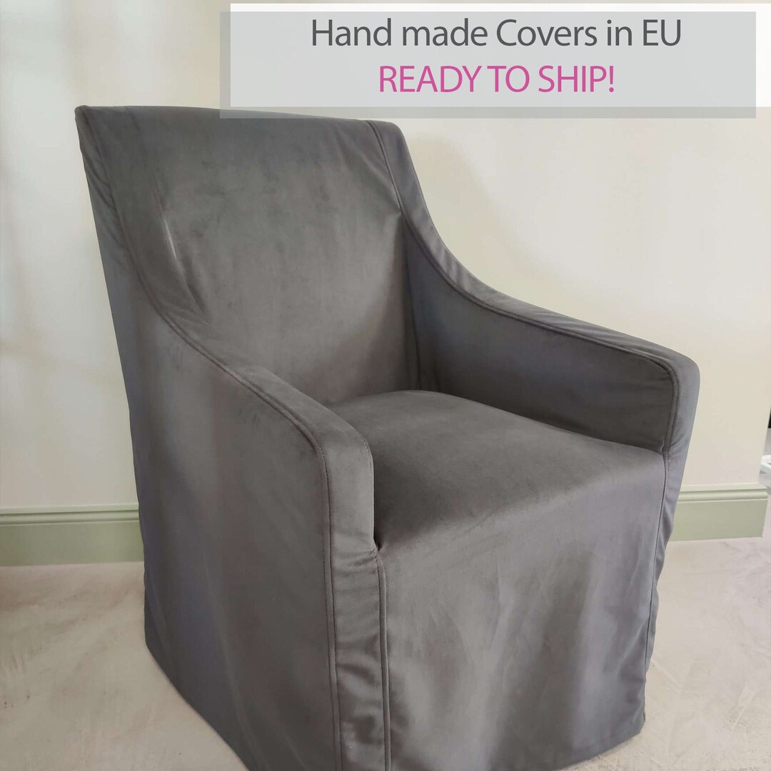 Ready to Ship Covers for SAKARIAS Chair With Armrests, Long Skirt