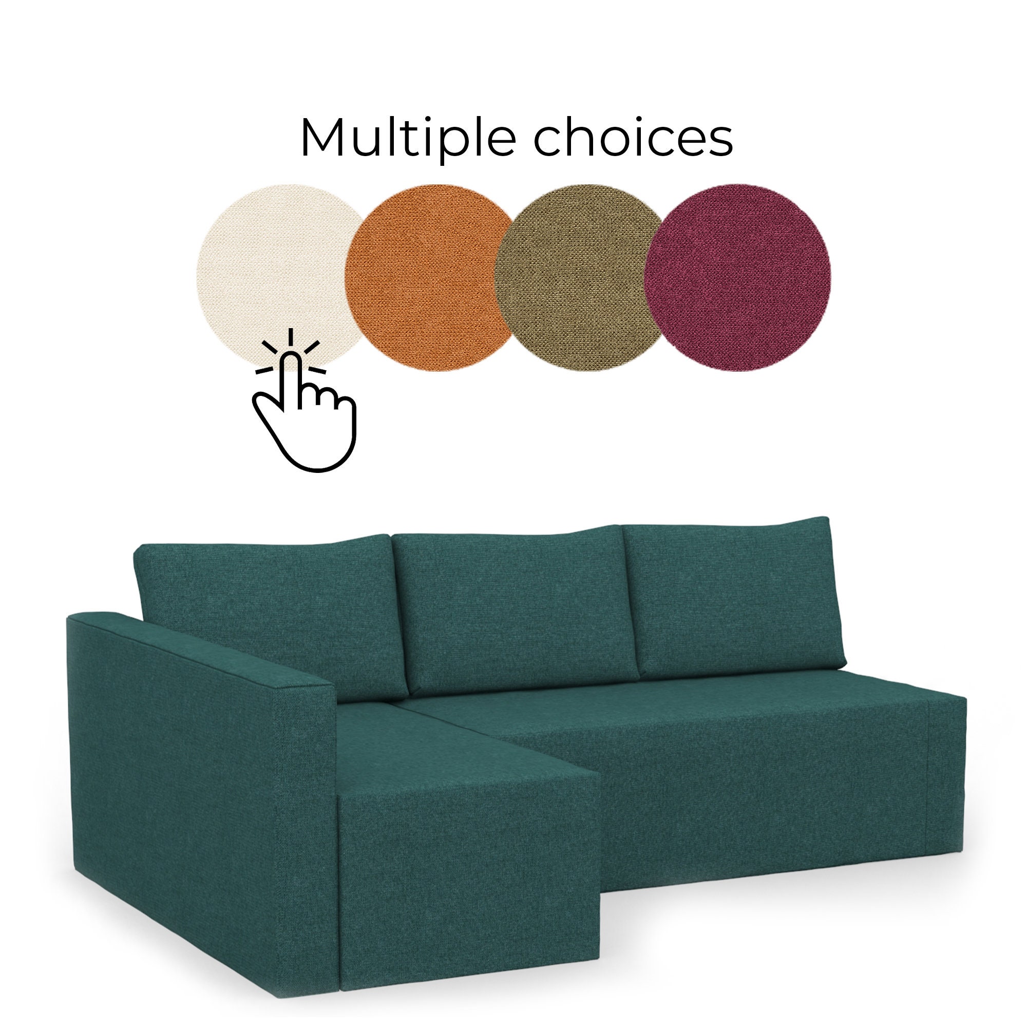 FRIHETEN Corner Sofa Bed Cover Slipcover Hand Made With Etsy