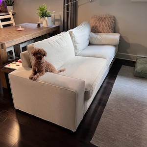 KIVIK 3.5-Seat Sofa Cover Slipcover Hand Made With Multiple Color and Fabric Options - Custom made to fit Kivik couch