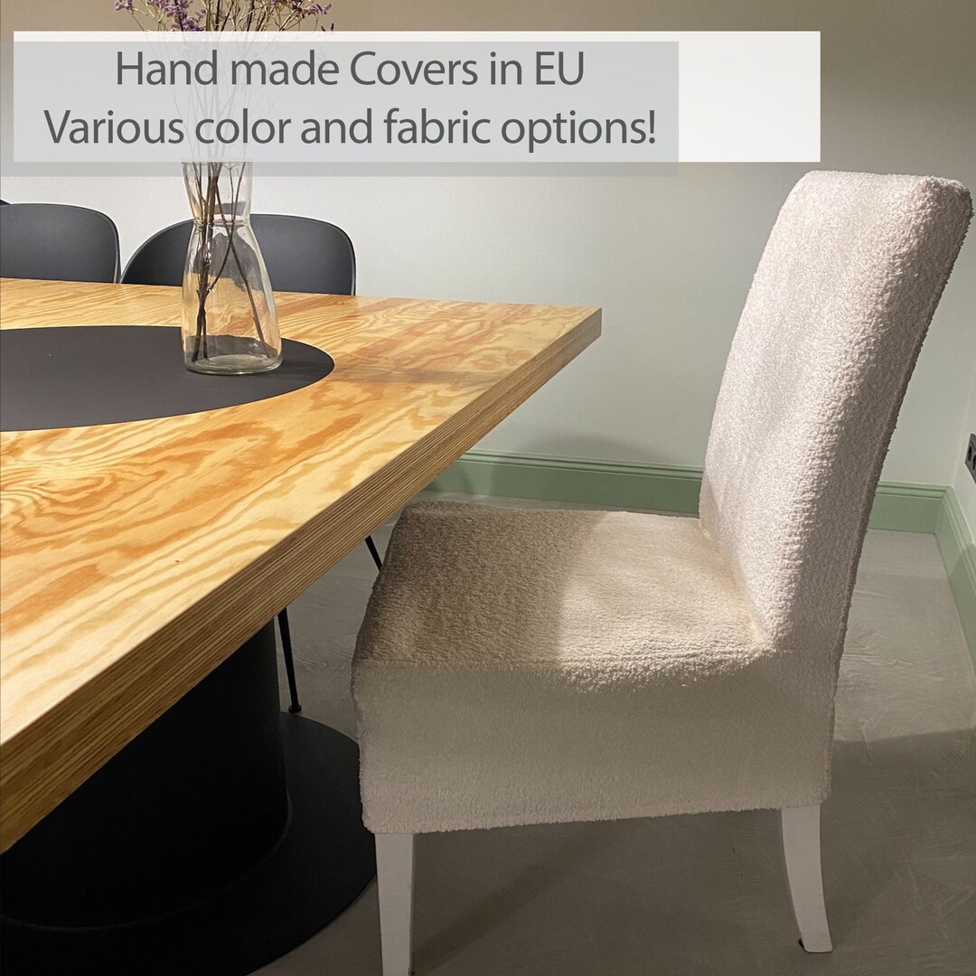 HENRIKSDAL large Size Chair Cover in Similar to Boucle Fabric Custom