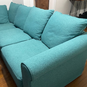 GRONLID 3-Seat Sofa Cover Slipcover Hand Made With Multiple Color and Fabric Options - Custom made to fit Gronlid couch