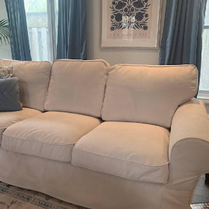 UPPLAND 3-Seat Sofa Cover Slipcover Hand Made With Multiple Color and Fabric Options - Custom made to fit Uppland model couch