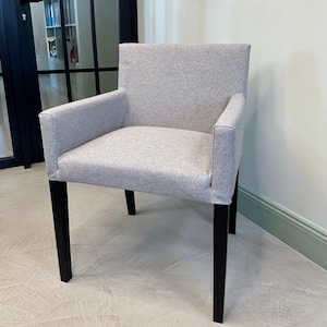 NILS Chair Cover Slipcover With and Without Armrests Hand Made With Multiple Color Fabric Options - Custom made to fit Nils armchair