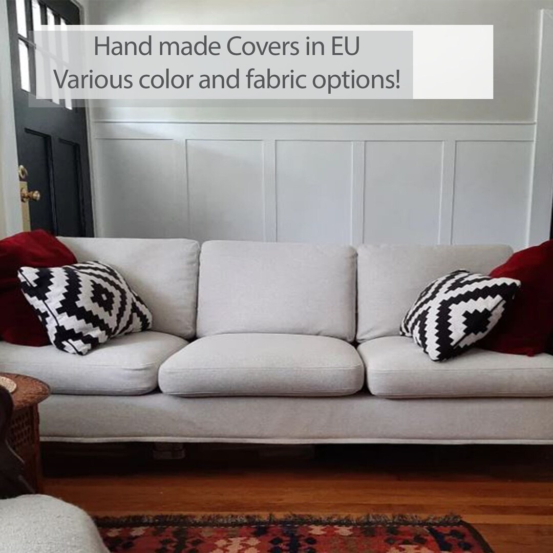 KARLANDA 3seat Sofa Cover Slipcover Hand Made With Multiple Color and