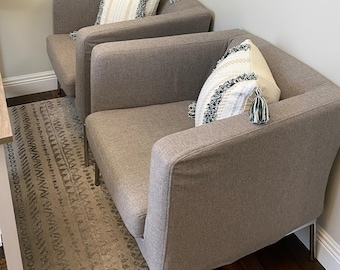 KLAPPSTA-fauteuilhoes hoes handgemaakt met meerdere kleur- en stofopties - op maat gemaakt voor de Klappsta-fauteuil