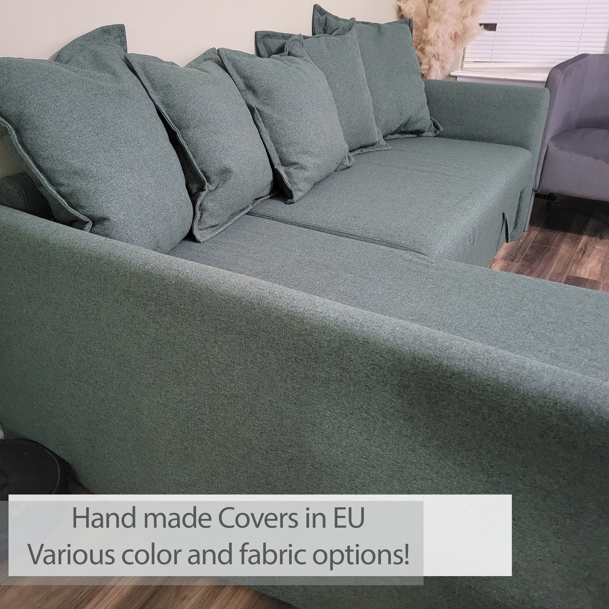 HOLMSUND Corner Sofa Bed Cover Slipcover Hand Made With Multiple
