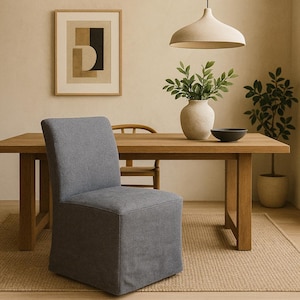 HENRIKSDAL (Large Size) Chair Cover Slipcover Hand Made With Multiple Color and Fabric Options - Custom made to fit Henriksdal chair