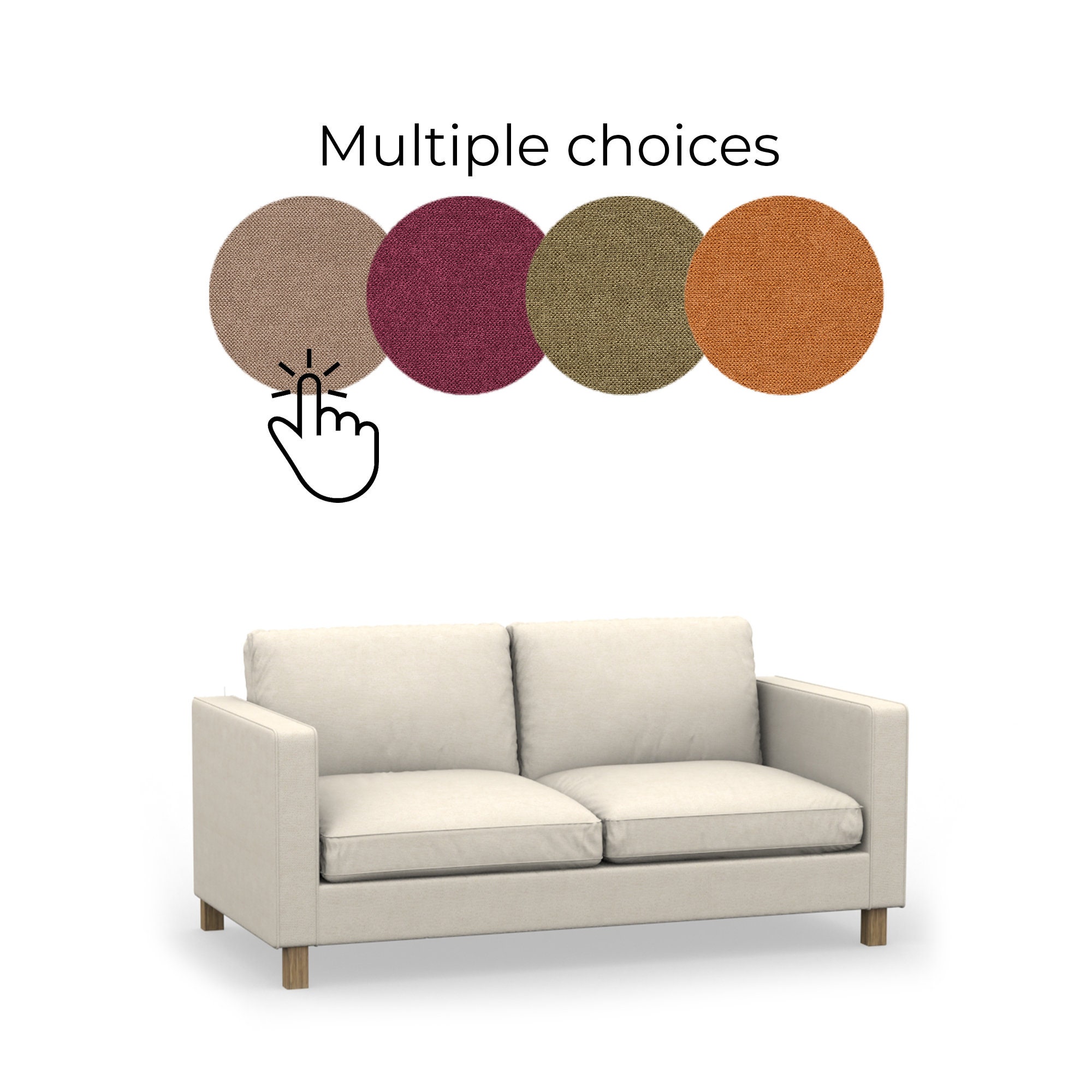 KARLANDA 2seat Sofa BED Cover Slipcover Hand Made With Etsy