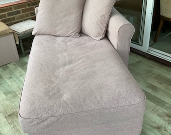 HARLANDA Chaise Longue Cover With or Without Armrest Slipcover Multiple Color and Fabric Options - Custom made to fit HARLANDA model