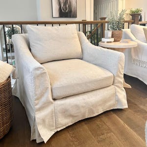 Replacement for FARLOV Armchair Hand Made One Seat Farlov Cover Custom Made Coach Slipcover With Multiple Color and Fabric Options