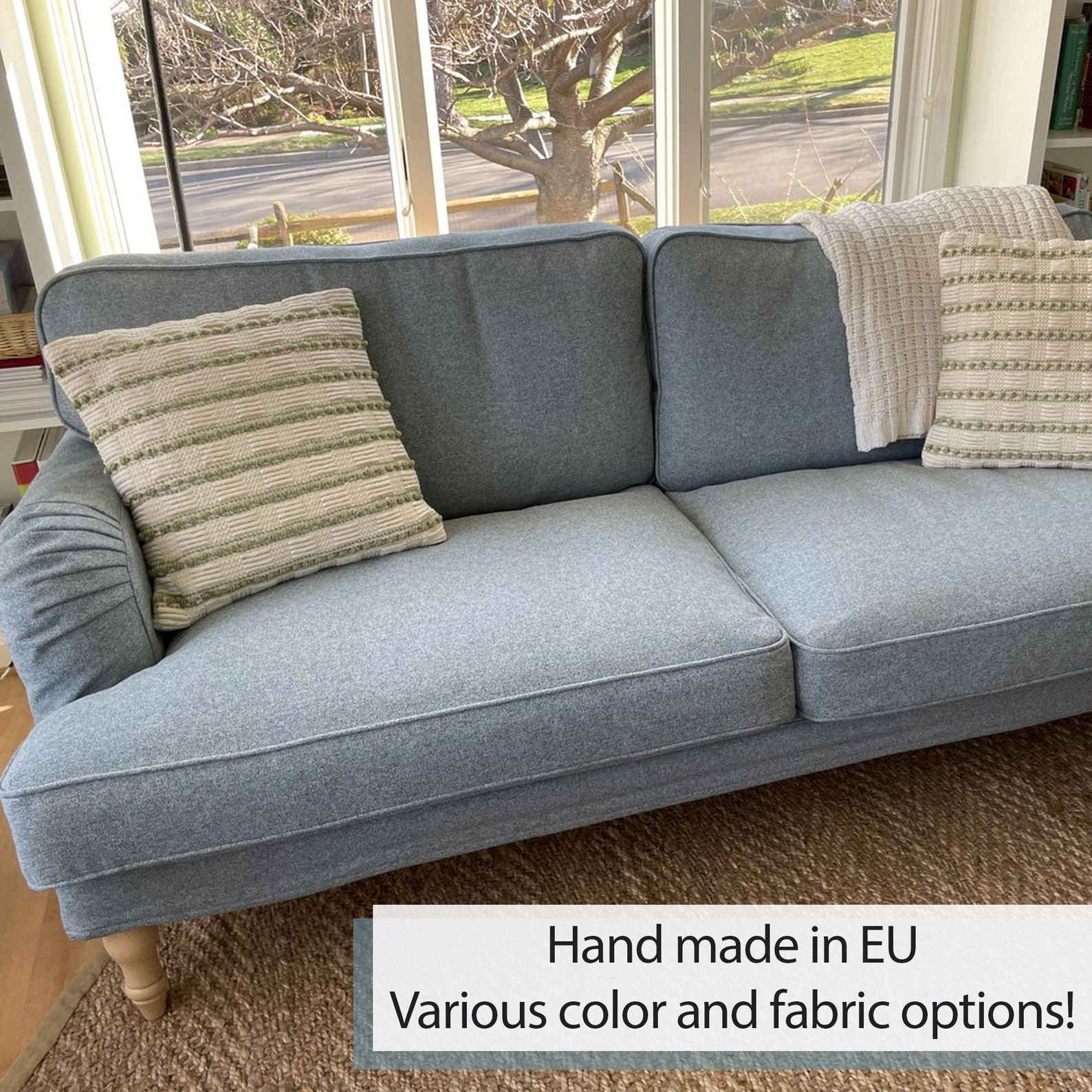 STOCKSUND 3seat Sofa Cover Slipcover Hand Made With Multiple Etsy