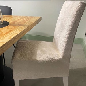 HENRIKSDAL (Large Size) Chair Cover in Similar to Boucle Fabric - Custom made to fit LARGE size Henriksdal model chair